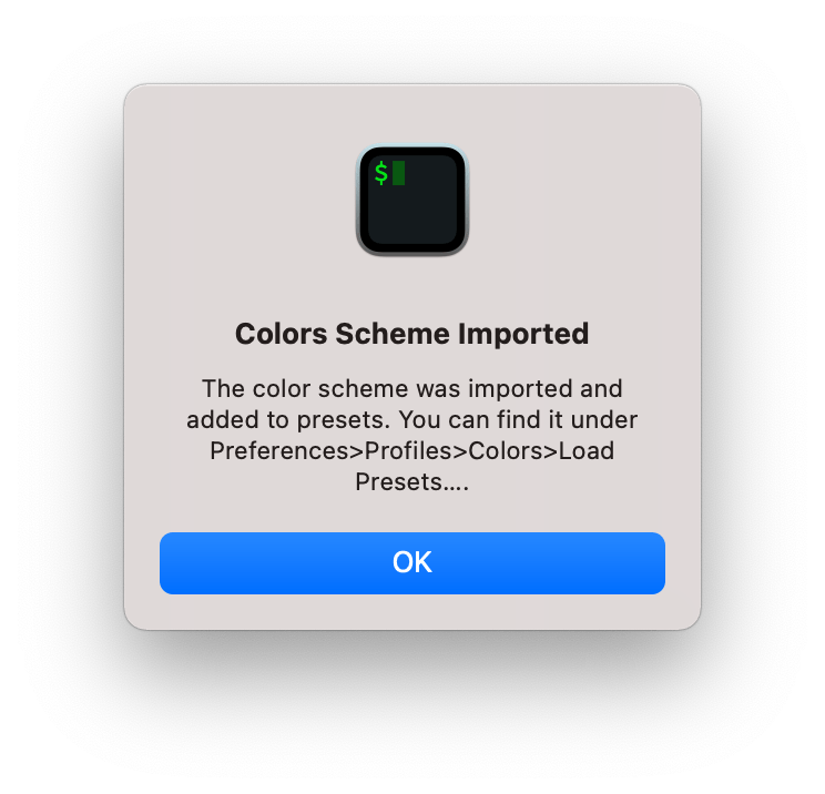 iTerm2 컬러 스킴 설치