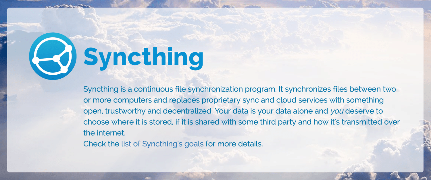 오픈소스 동기화 도구 싱크띵(Syncthing)