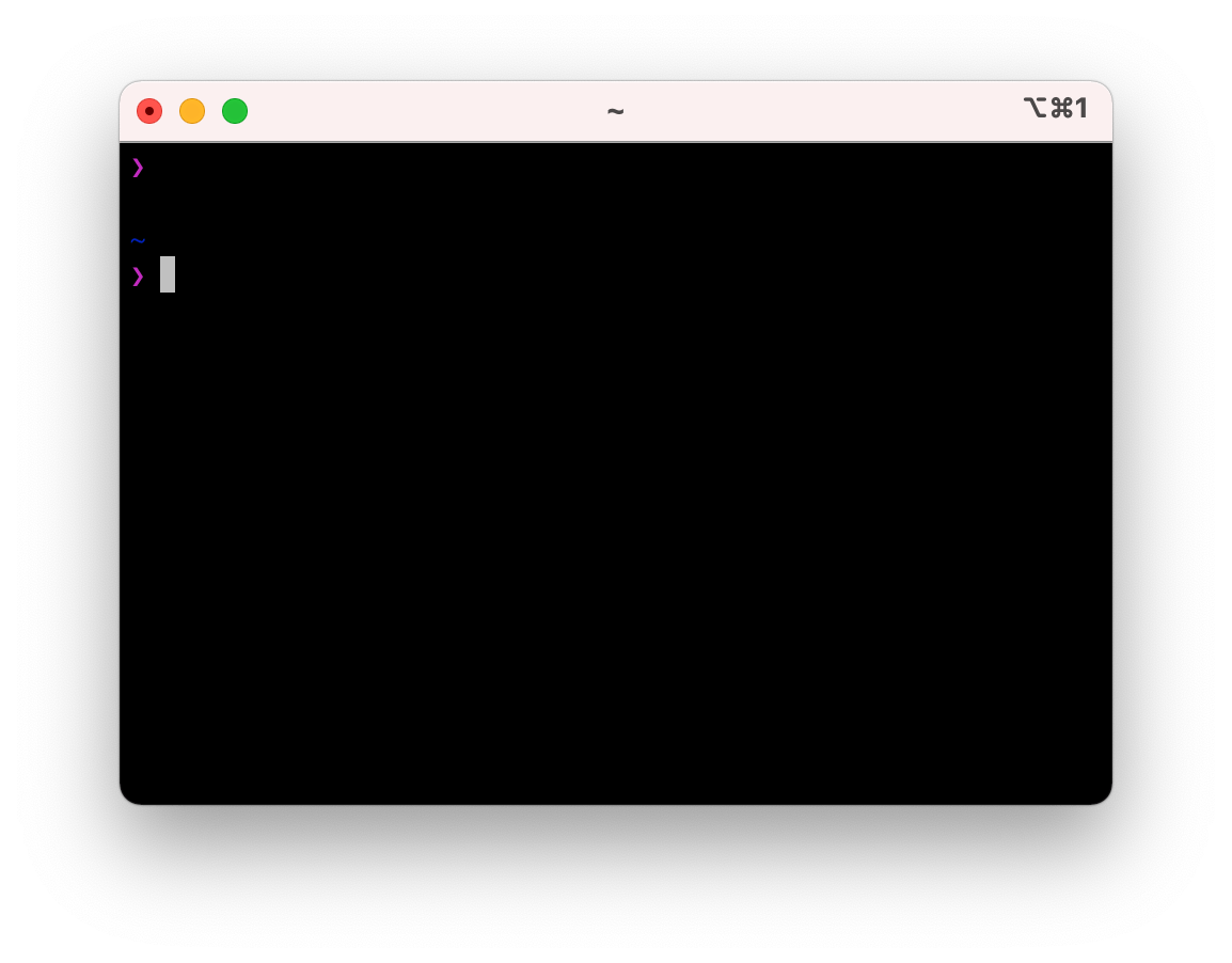 Pure 설치 한 iTerm2의 화면